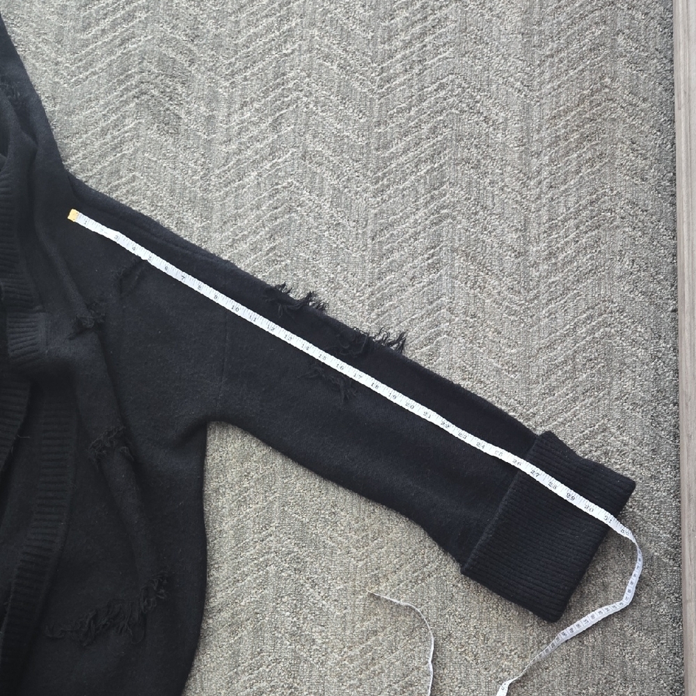 Killstar Black Hooded Shredded Cardigan - Picture 12 of 14